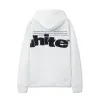 Off - White White Hoodie With Bold Black Logo Print for Trendy Outfits #A54450 Off - White White Hoodie With Bold Black Logo Print for Trendy Outfits #A54450
