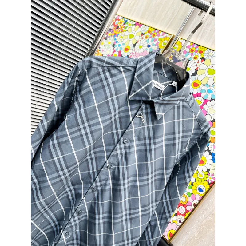 Burberry Shirts for Mens Burberry Long-Sleeved Shirts #A58487