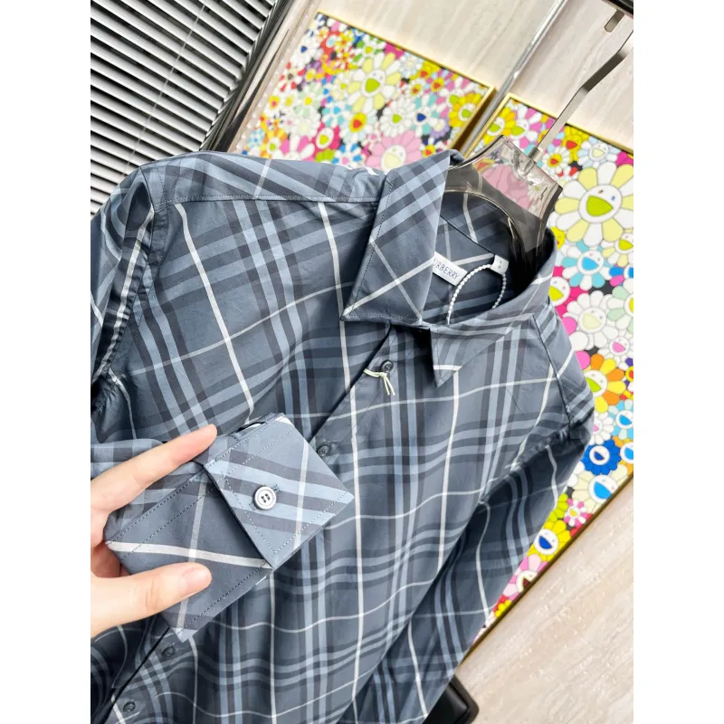 Burberry Shirts for Mens Burberry Long-Sleeved Shirts #A58487