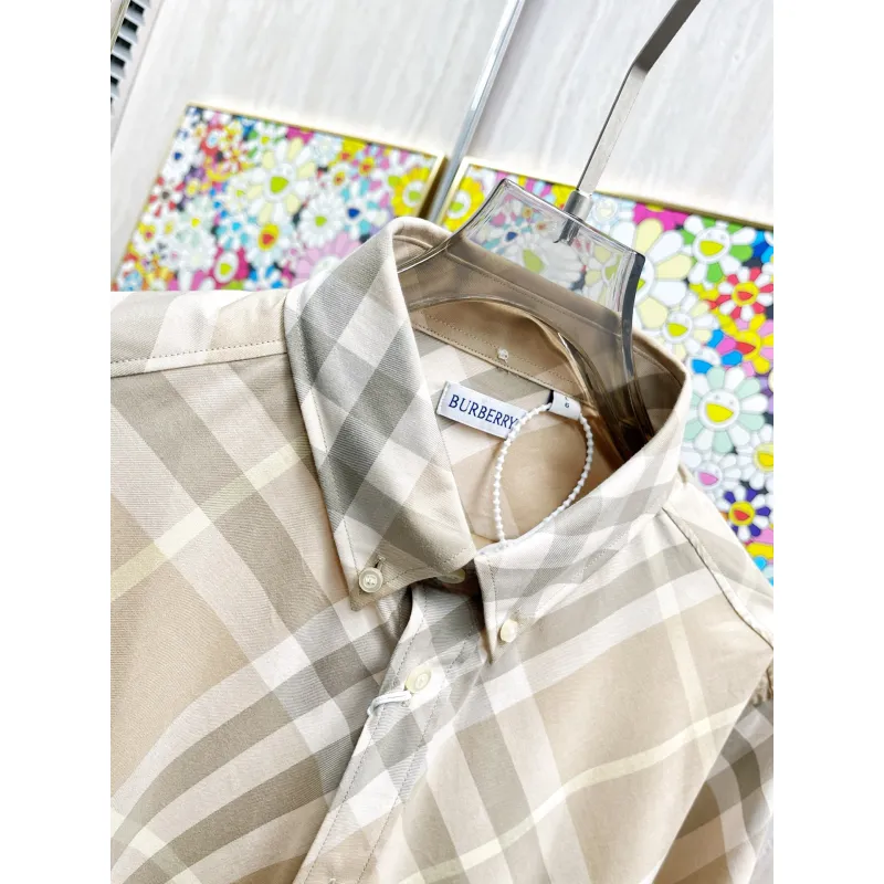 Burberry Shirts for Mens Burberry Long-Sleeved Shirts #A58489