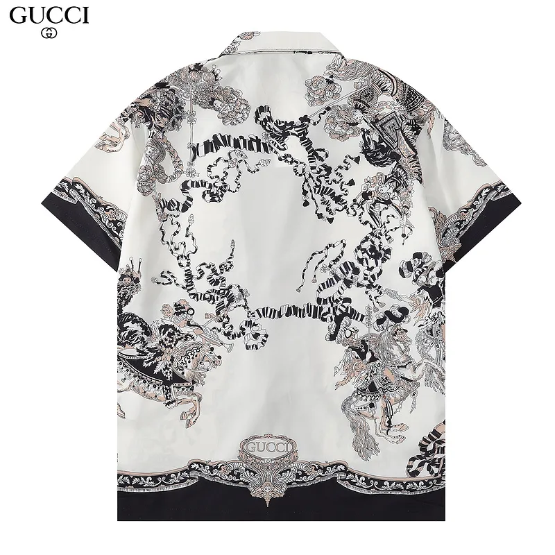 Gucci shirts for Gucci short-sleeved shirts for men #999932203 Gucci shirts for Gucci short-sleeved shirts for men #999932203