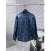 D-ior shirts for D-ior Long-Sleeved Shirts for men Black/Blue #A53761