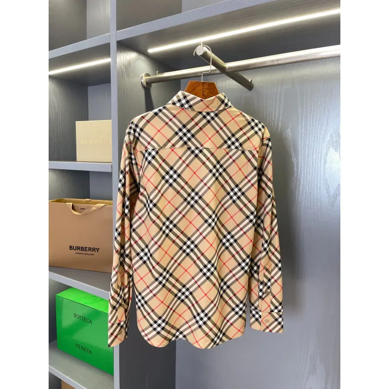 Burberry Shirts for Burberry Mens AAA+ Burberry Long-Sleeved Shirts #A58525