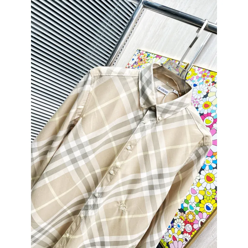 Burberry Shirts for Mens Burberry Long-Sleeved Shirts #A58489