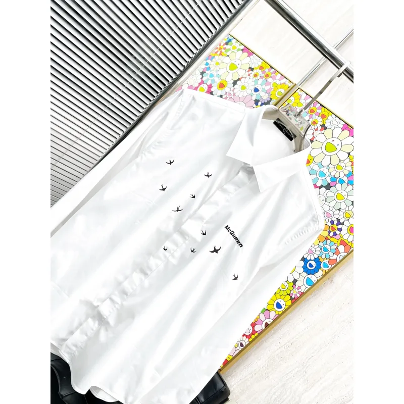 Alexander McQueen Shirts for Alexander McQueen Long-Sleeved Shirts for men #A58452