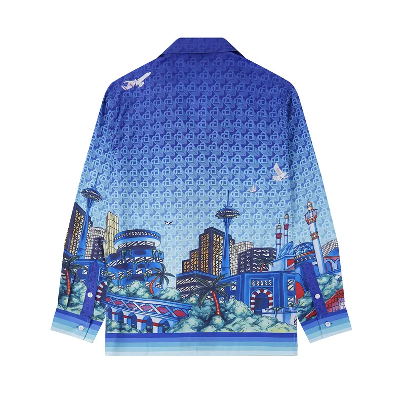 Casablanca Blue The Night View Shirt #A53889