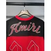 Amiri Red and Black Number 22 Mesh Jersey and Shorts Two Piece Set for Men #A54243