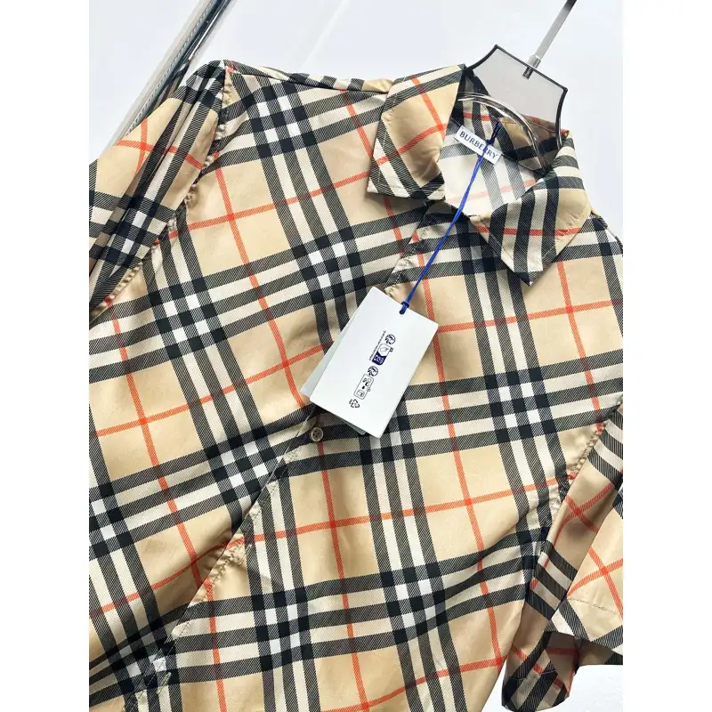 Burberry Shirts for Burberry AAA+ Shorts-Sleeved Shirts for men #A53180