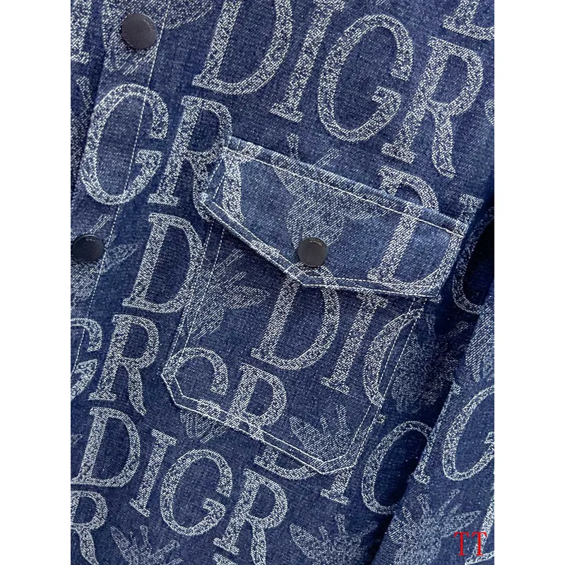D-ior shirts for D-ior Long-Sleeved Shirts for men Black/Blue #A53761