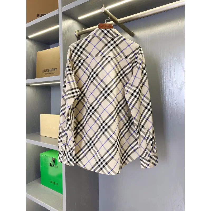 Burberry Shirts for Burberry Mens AAA+ Burberry Long-Sleeved Shirts #A58523