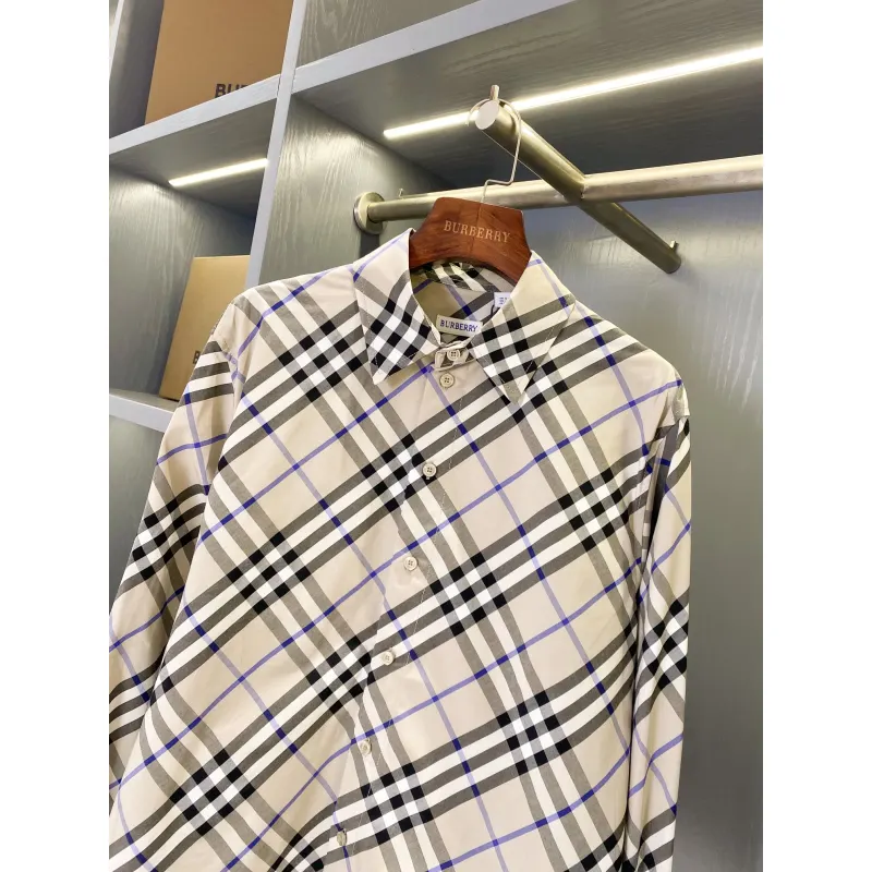 Burberry Shirts for Burberry Mens AAA+ Burberry Long-Sleeved Shirts #A58523