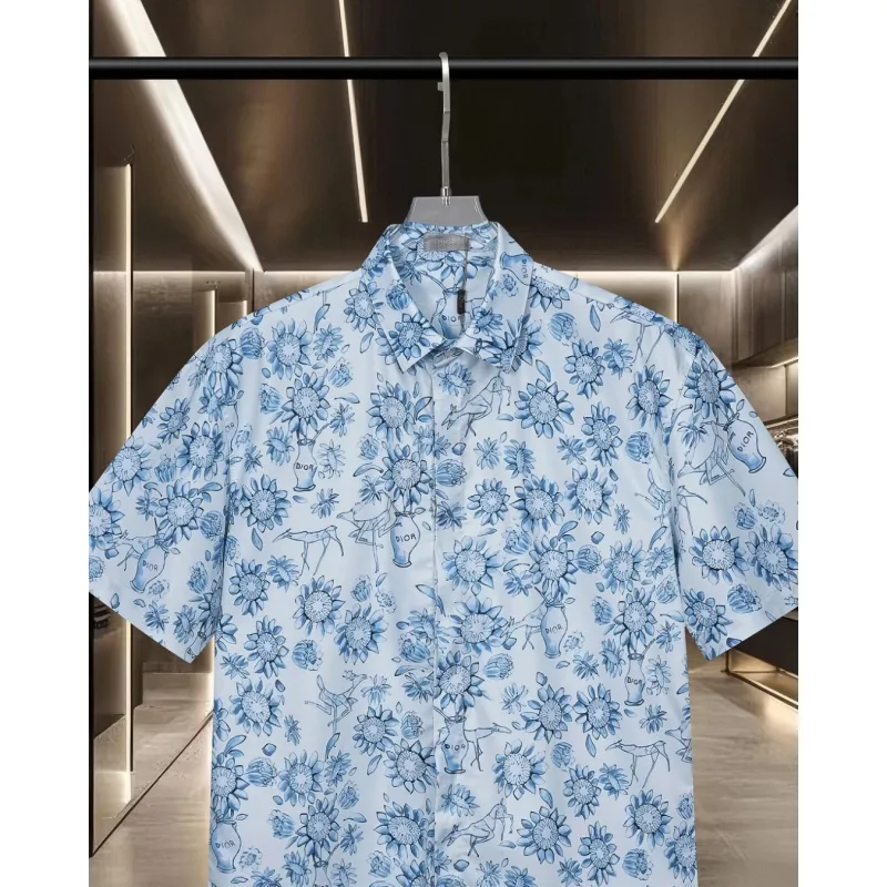 D-ior shirts for D-ior Short-sleeved shirts for men #A51489