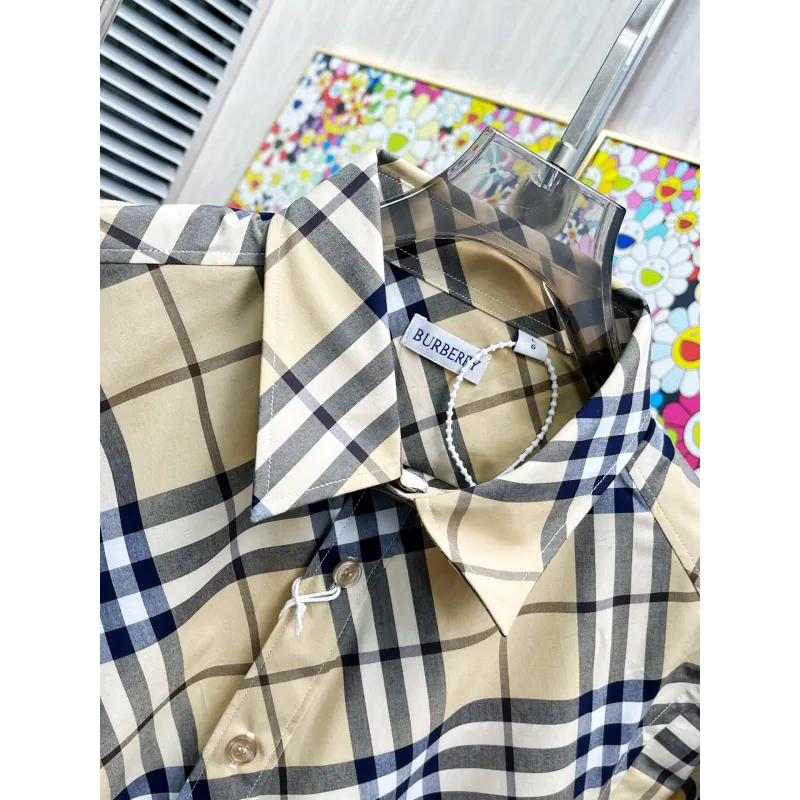 Burberry Shirts for Mens Burberry Long-Sleeved Shirts #A58486
