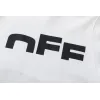Off - White White Hoodie With Bold Back Text And Brand Story Print #A54453