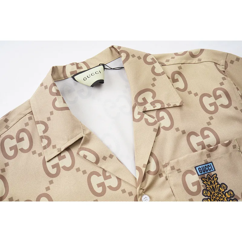 Gucci shirts for Gucci short-sleeved shirts for men #999923636 Gucci shirts for Gucci short-sleeved shirts for men #999923636