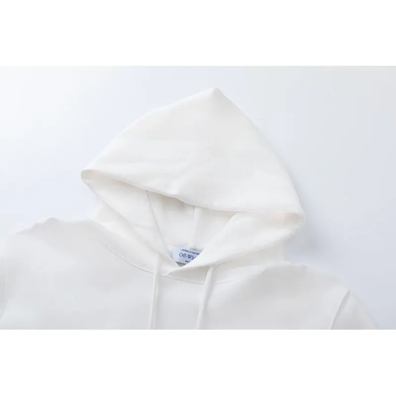 Off - White Black Hoodie With Colorful Butterfly And Arrow Graphic #A54447