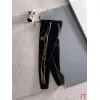 Loewe Inspired Black Tracksuit Set with Gold Accents #A54388