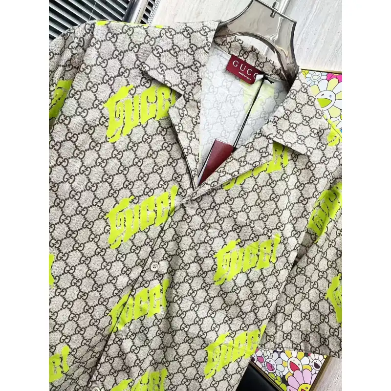 Gucci shirts for Gucci short-sleeved shirts for men #A53172
