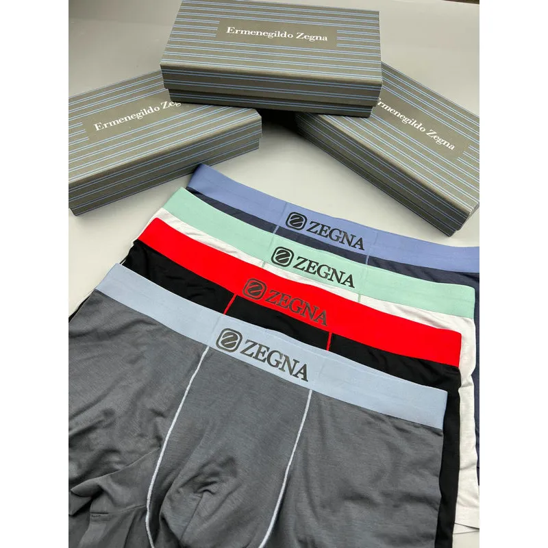 ZEGNA Underwears for Men Soft skin-friendly light and breathable (4PCS)  #A37465