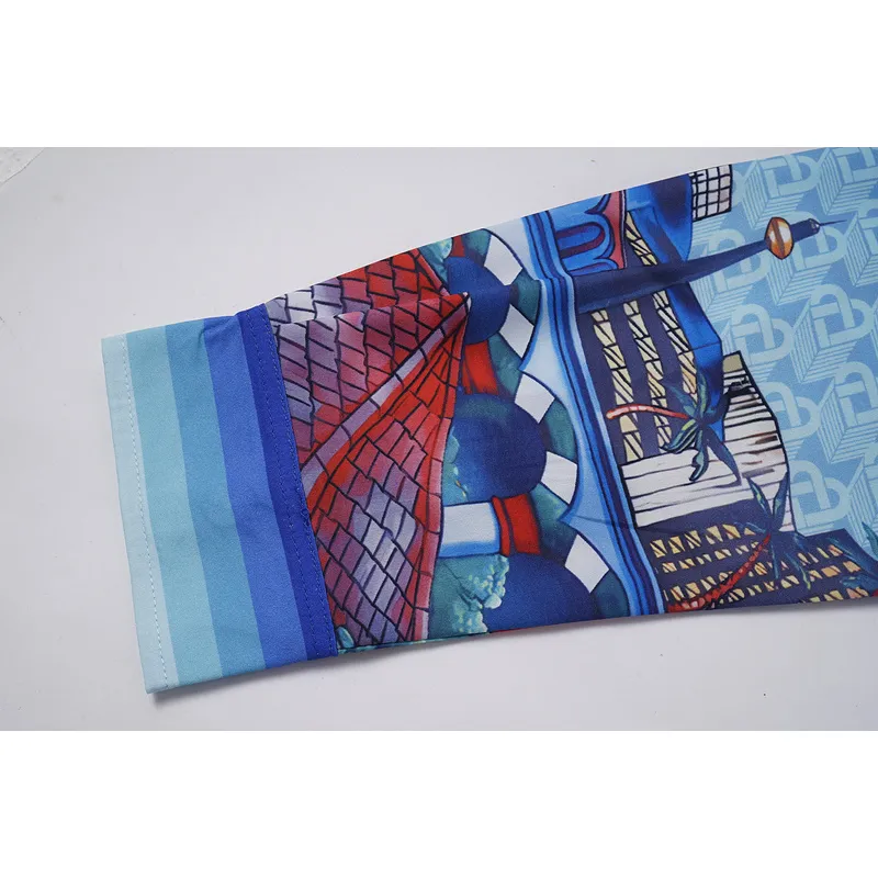 Casablanca Blue The Night View Shirt #A53889