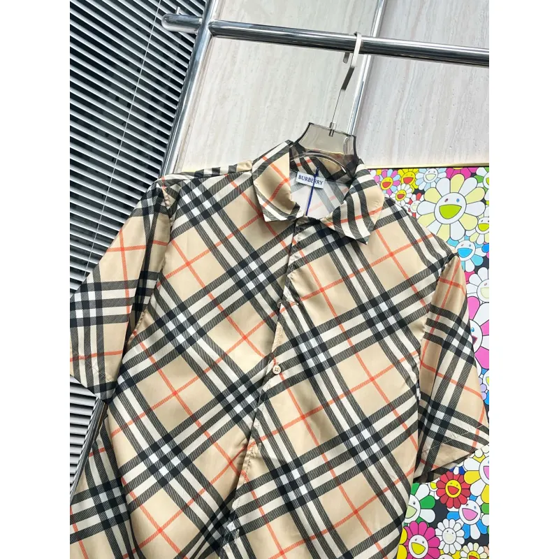 Burberry Shirts for Burberry AAA+ Shorts-Sleeved Shirts for men #A53180