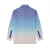 Casablanca Shirts Jacquard Gradient Long Sleeve Silk Shirt #A53731