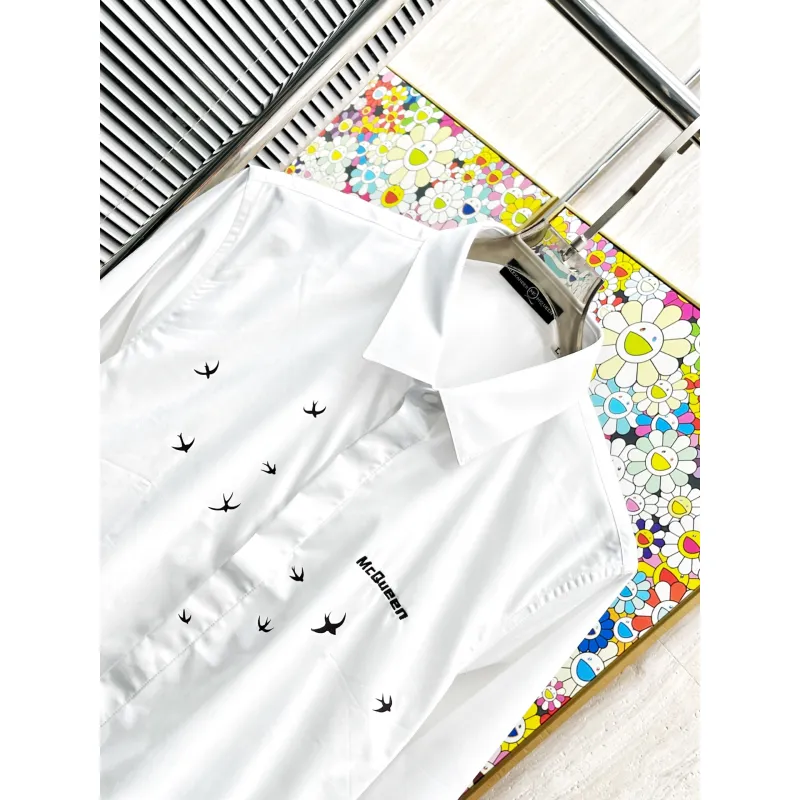 Alexander McQueen Shirts for Alexander McQueen Long-Sleeved Shirts for men #A58452