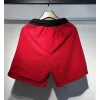Amiri Red and Black Number 22 Mesh Jersey and Shorts Two Piece Set for Men #A54243