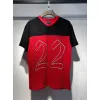 Amiri Red and Black Number 22 Mesh Jersey and Shorts Two Piece Set for Men #A54243