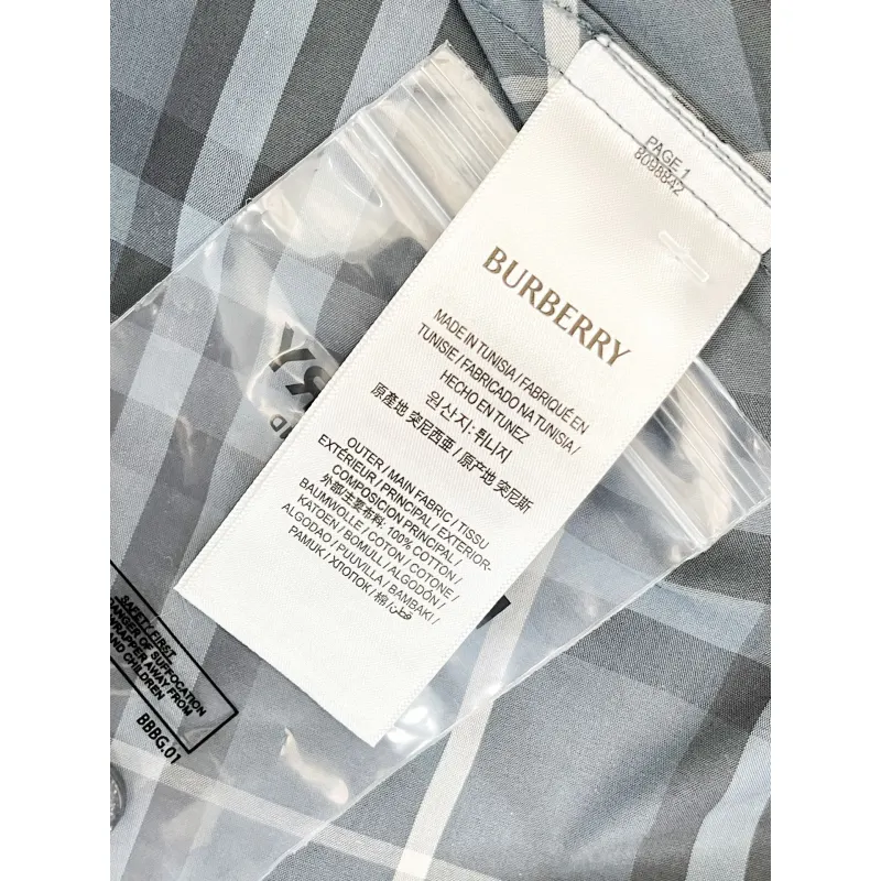 Burberry Shirts for Mens Burberry Long-Sleeved Shirts #A58487