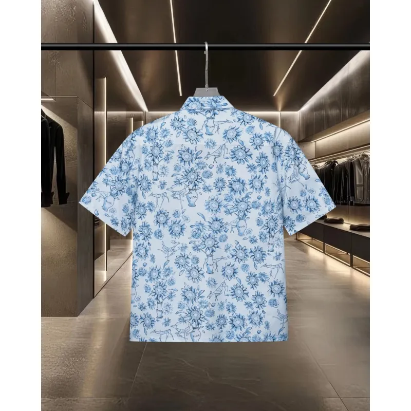 D-ior shirts for D-ior Short-sleeved shirts for men #A51489