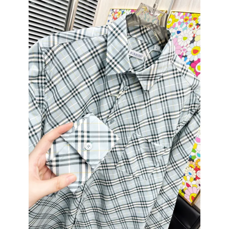 Burberry Shirts for Mens Burberry Long-Sleeved Shirts #A58491