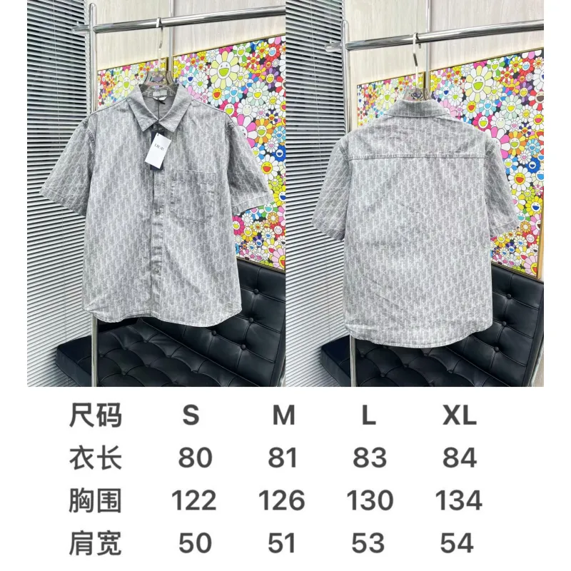 D-ior shirts for D-ior Short-sleeved shirts for men #A53176