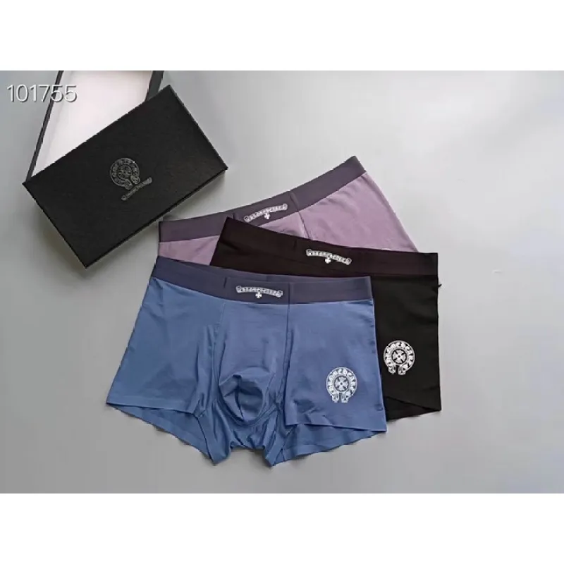 Chrome Hearts Underwears for Men Soft skin-friendly light and breathable (3PCS) #A37477