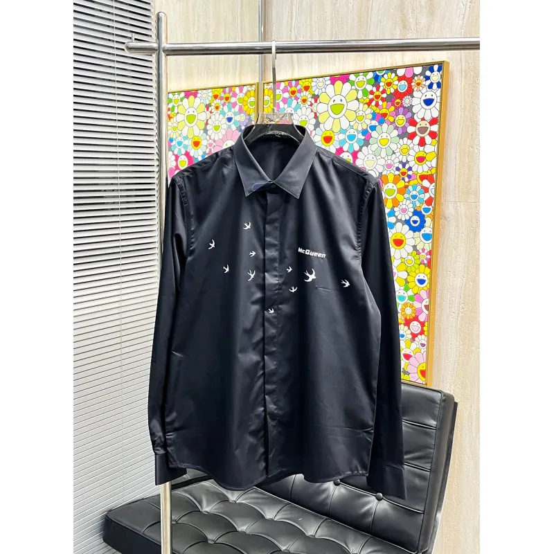 Alexander McQueen Shirts for Alexander McQueen Long-Sleeved Shirts for men #A58452