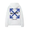 Off - White Black Hoodie With Colorful Embroidered Logo for Streetwear Fans #A54451