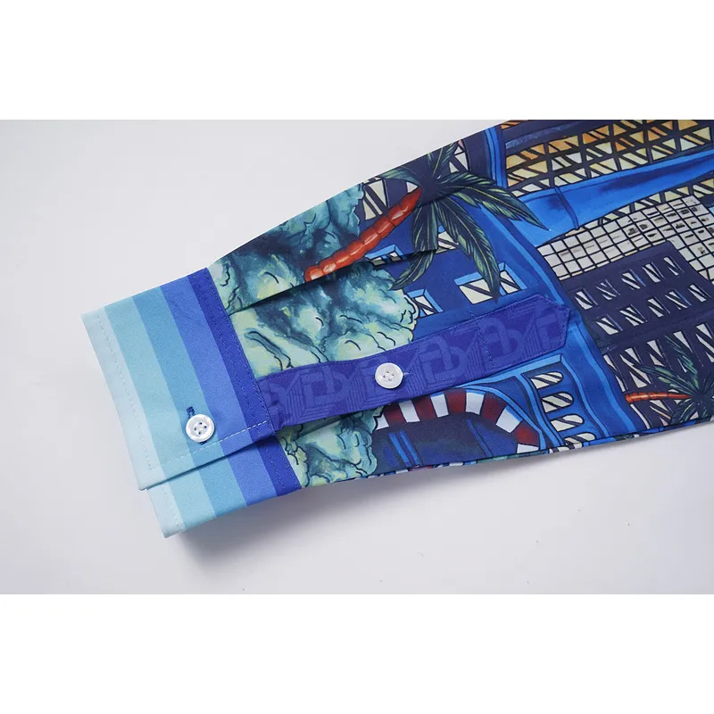 Casablanca Blue The Night View Shirt #A53889