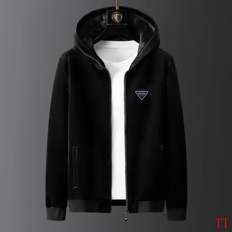 Prada Tracksuits for men Fleece-lined and thickened #A58003 Prada Tracksuits for men Fleece-lined and thickened #A58003