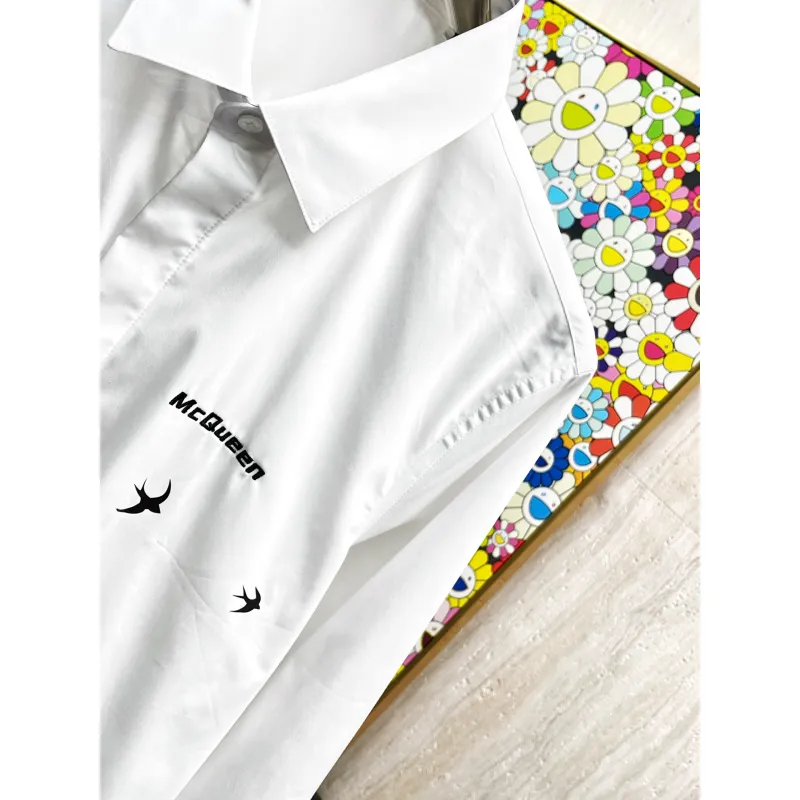 Alexander McQueen Shirts for Alexander McQueen Long-Sleeved Shirts for men #A58452