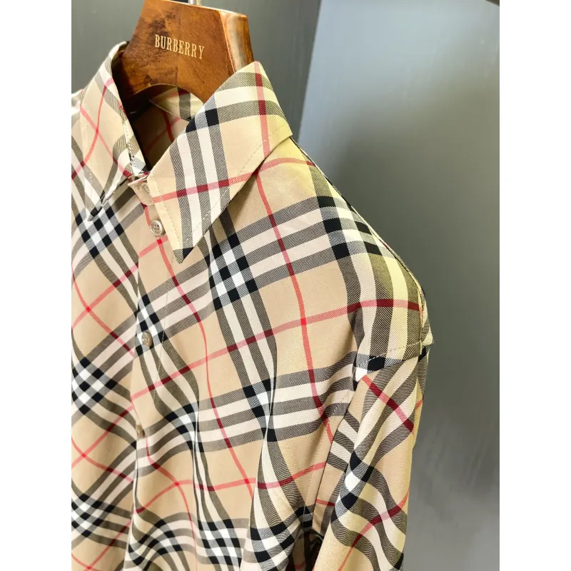 Burberry Shirts for Burberry Mens AAA+ Burberry Long-Sleeved Shirts #A58525