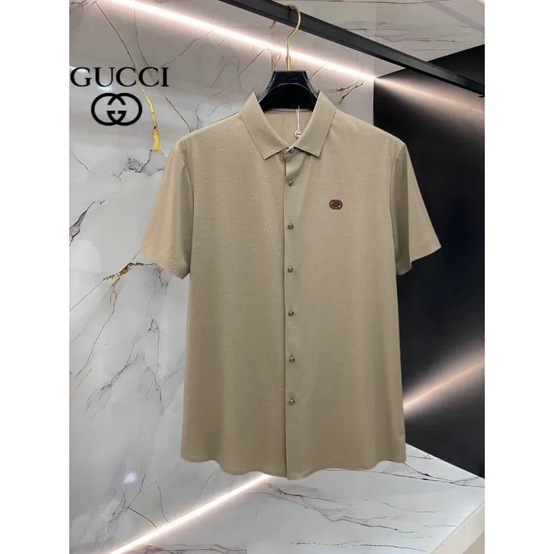 Gucci shirts for Gucci short-sleeved shirts for men #A65070 Gucci shirts for Gucci short-sleeved shirts for men #A65070