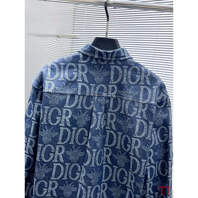 D-ior shirts for D-ior Long-Sleeved Shirts for men Black/Blue #A53761