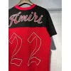 Amiri Red and Black Number 22 Mesh Jersey and Shorts Two Piece Set for Men #A54243