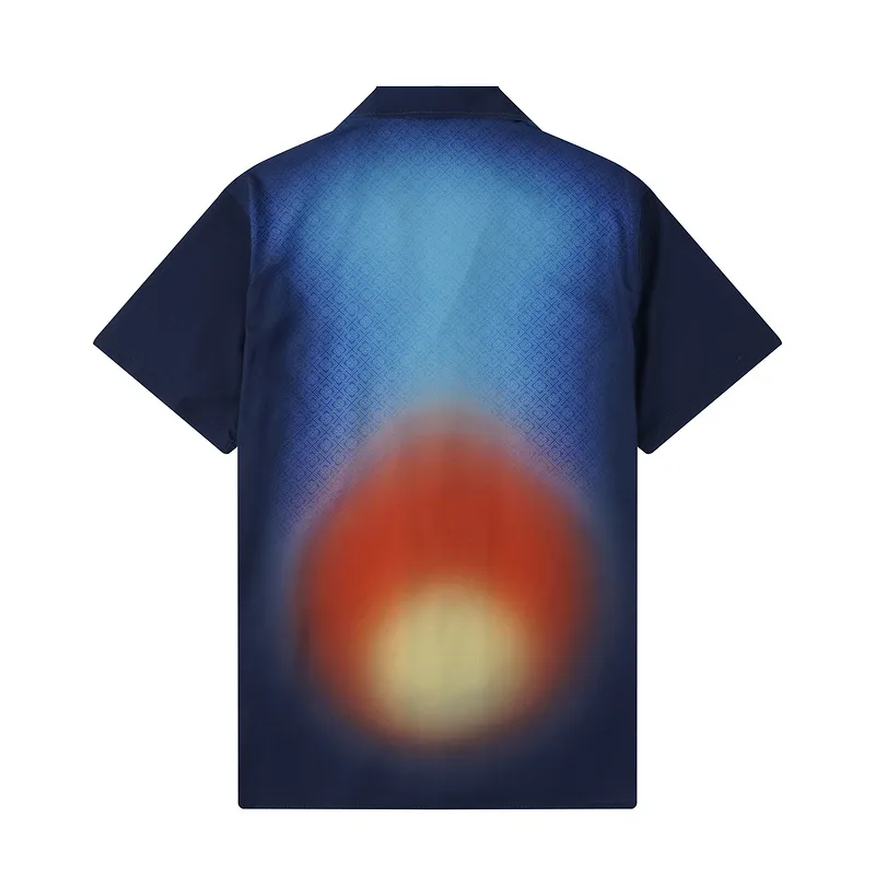 Casablanca Shirts Gradient Silk Short Sleeve Shirt #A53732
