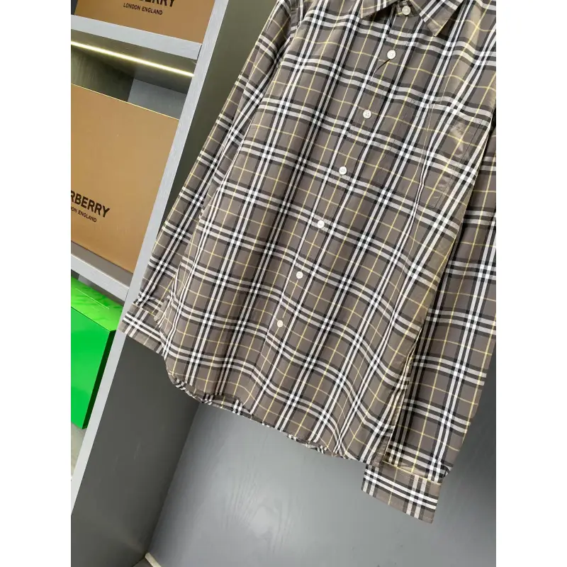 Burberry Shirts for Burberry Mens AAA+ Burberry Long-Sleeved Shirts #A58527