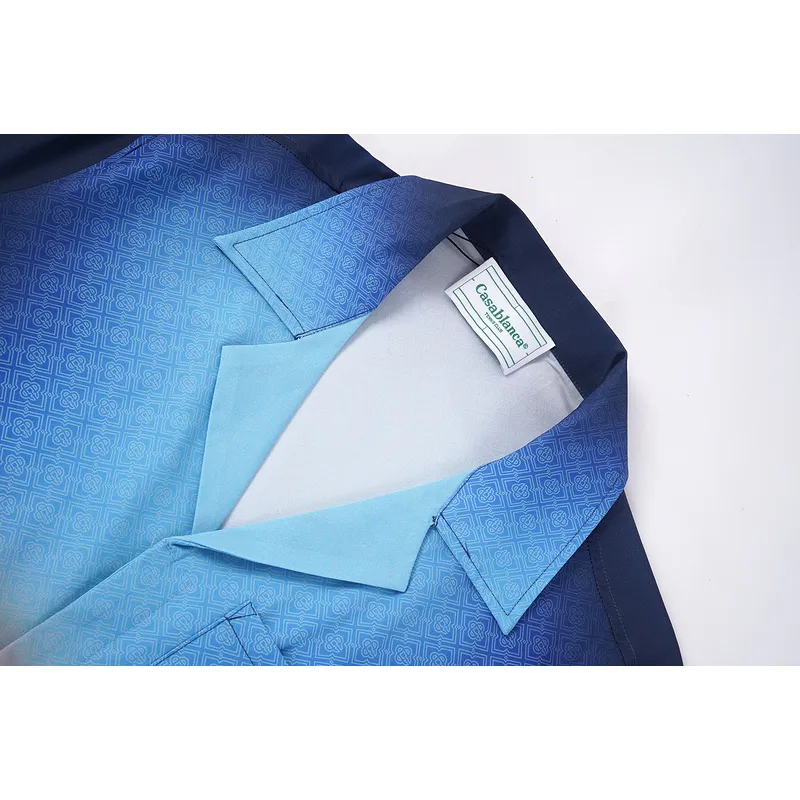 Casablanca Shirts Gradient Silk Short Sleeve Shirt #A53732