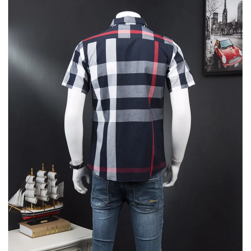 Burberry AAA+ Shorts-Sleeved Shirts for men #818012 Burberry AAA+ Shorts-Sleeved Shirts for men #818012