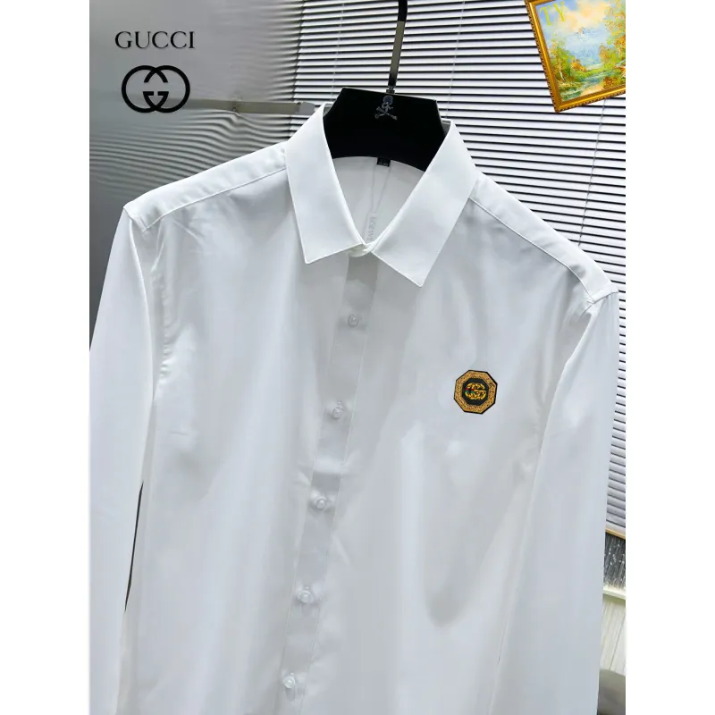 Gucci shirts for Gucci long-sleeved shirts for men #A59366 Gucci shirts for Gucci long-sleeved shirts for men #A59366