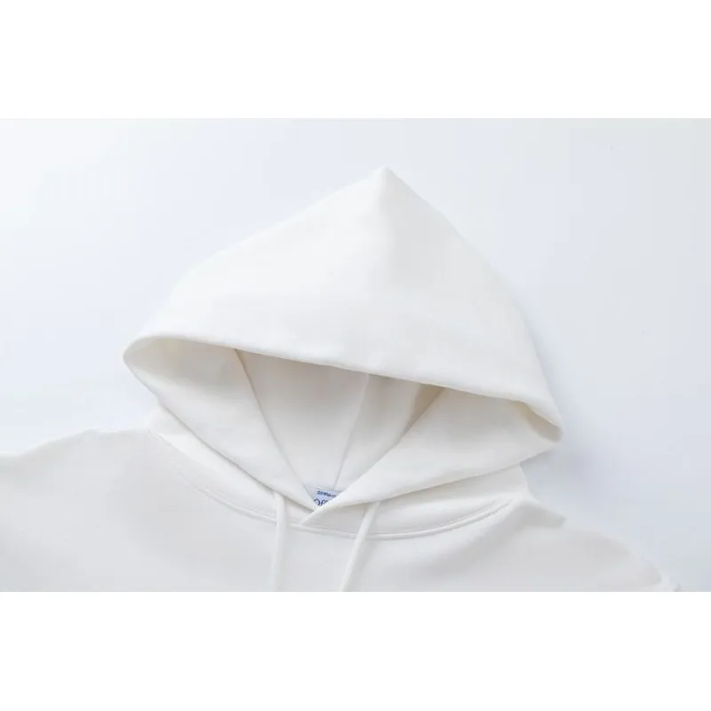 Off - White White Hoodie With Bold Back Text And Brand Story Print #A54453