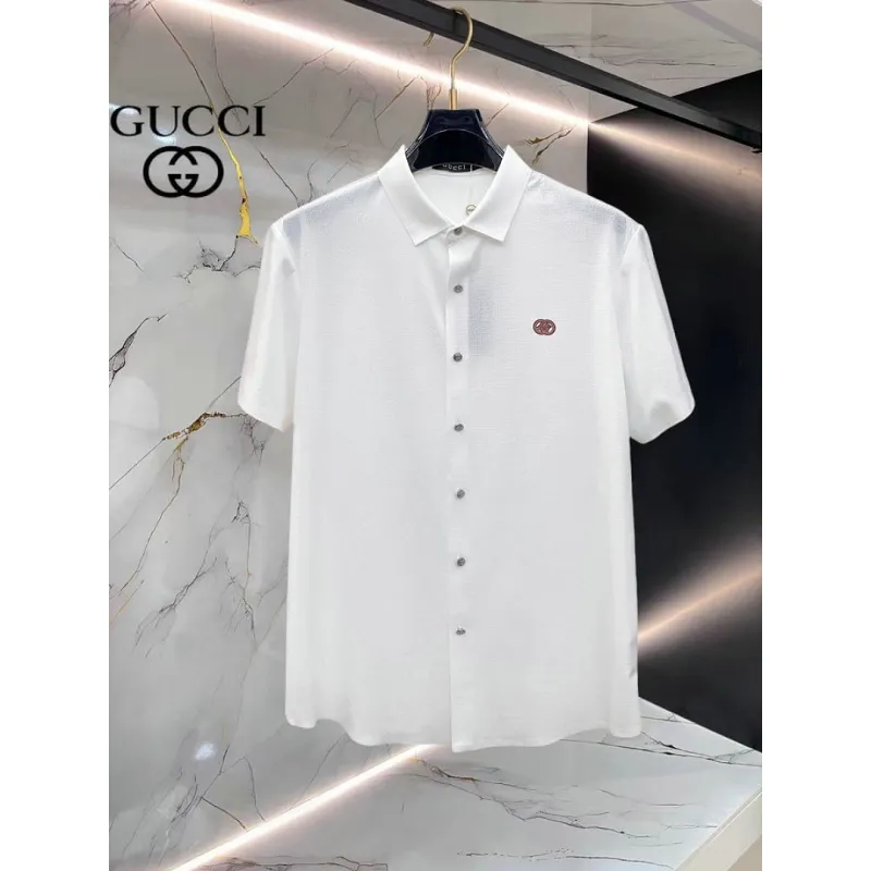 Gucci shirts for Gucci short-sleeved shirts for men #A65070 Gucci shirts for Gucci short-sleeved shirts for men #A65070